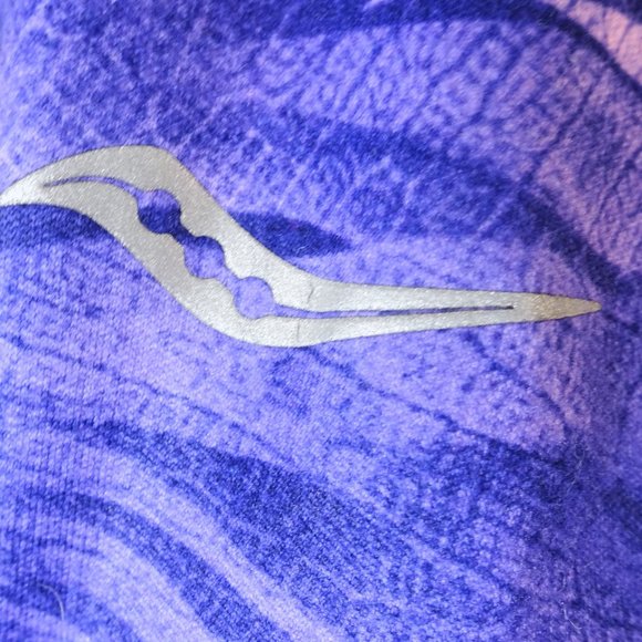Saucony Purple Butterfly Running Top - Picture 4 of 8